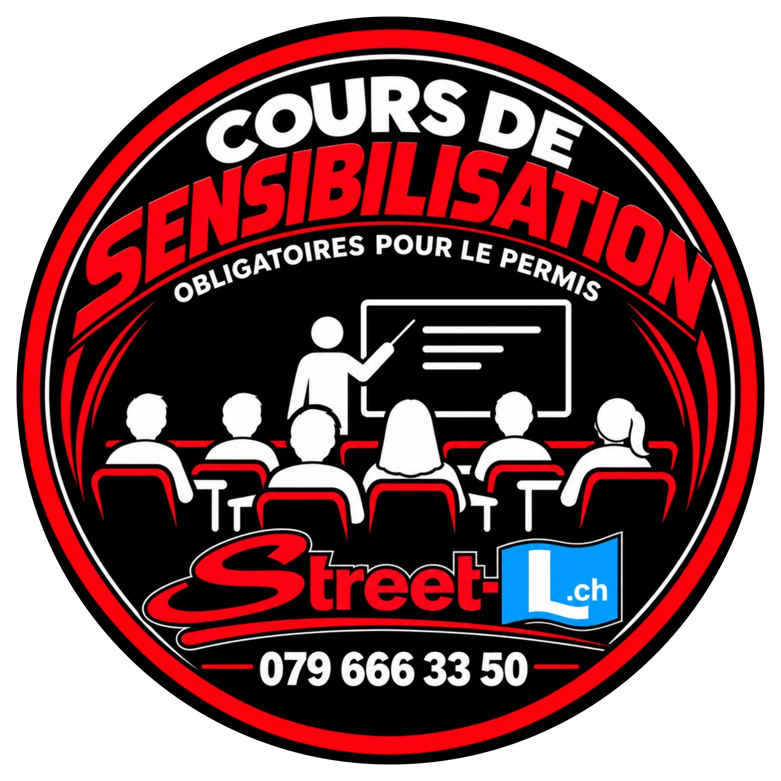 logo street-l cours de sensibilisation - cours de théorie de la circulation routière valais